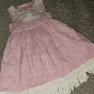 Good Lad Pink and White Kids Dress #K